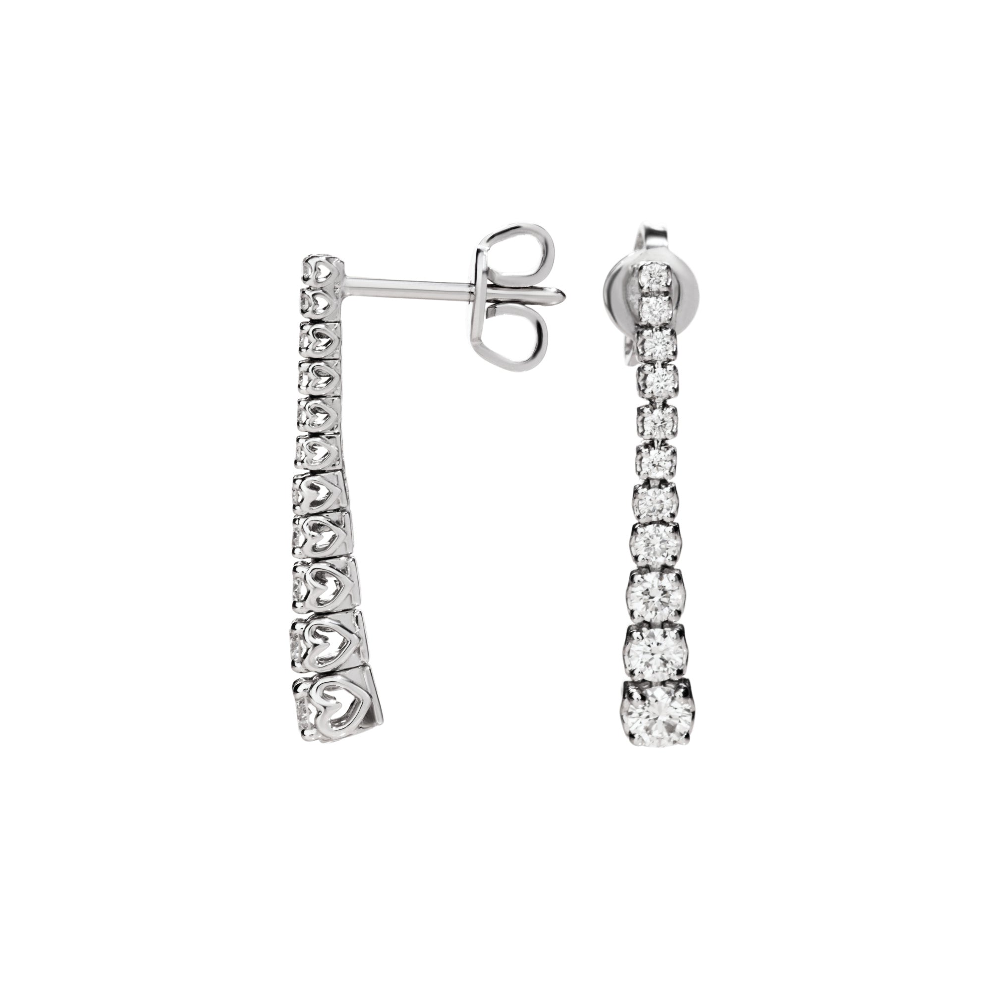 Recarlo Anniversary Ohrringe - E01PL747/070 (070) aus Weißgold mit Diamant