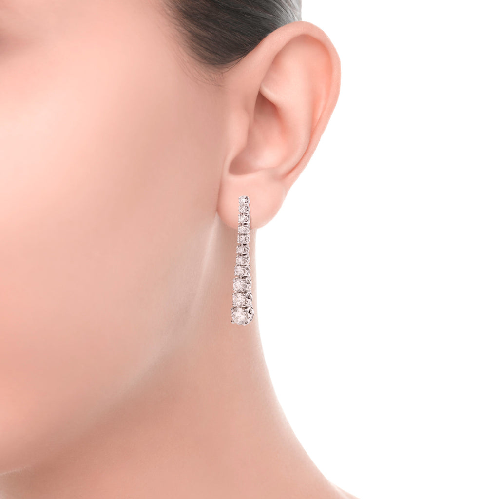 Recarlo Anniversary Ohrringe - E01PL747/070 (070) aus Weißgold mit Diamant