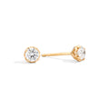Recarlo Anniversary Ohrstecker - E01PX001/G041 (G041) aus Gelbgold mit Diamant