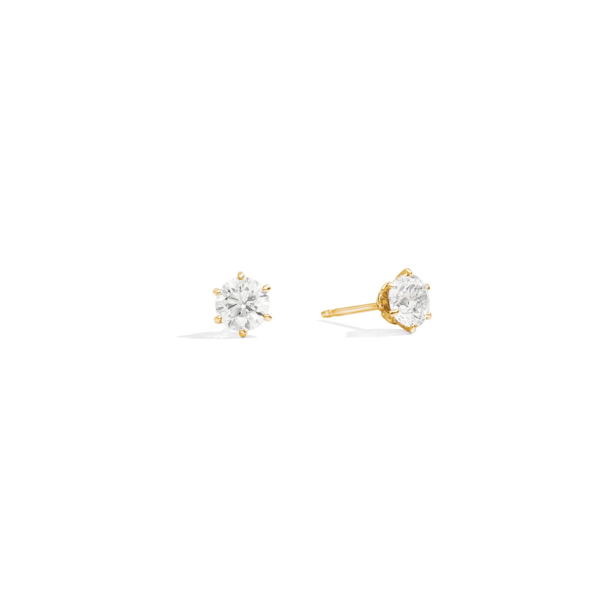 Recarlo Anniversary Ohrstecker - E01PX014/G037 (G037) aus Gelbgold mit Diamant
