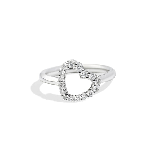 Recarlo Anniversary Ring - R01CU009/031 (031) aus Weißgold mit Diamant