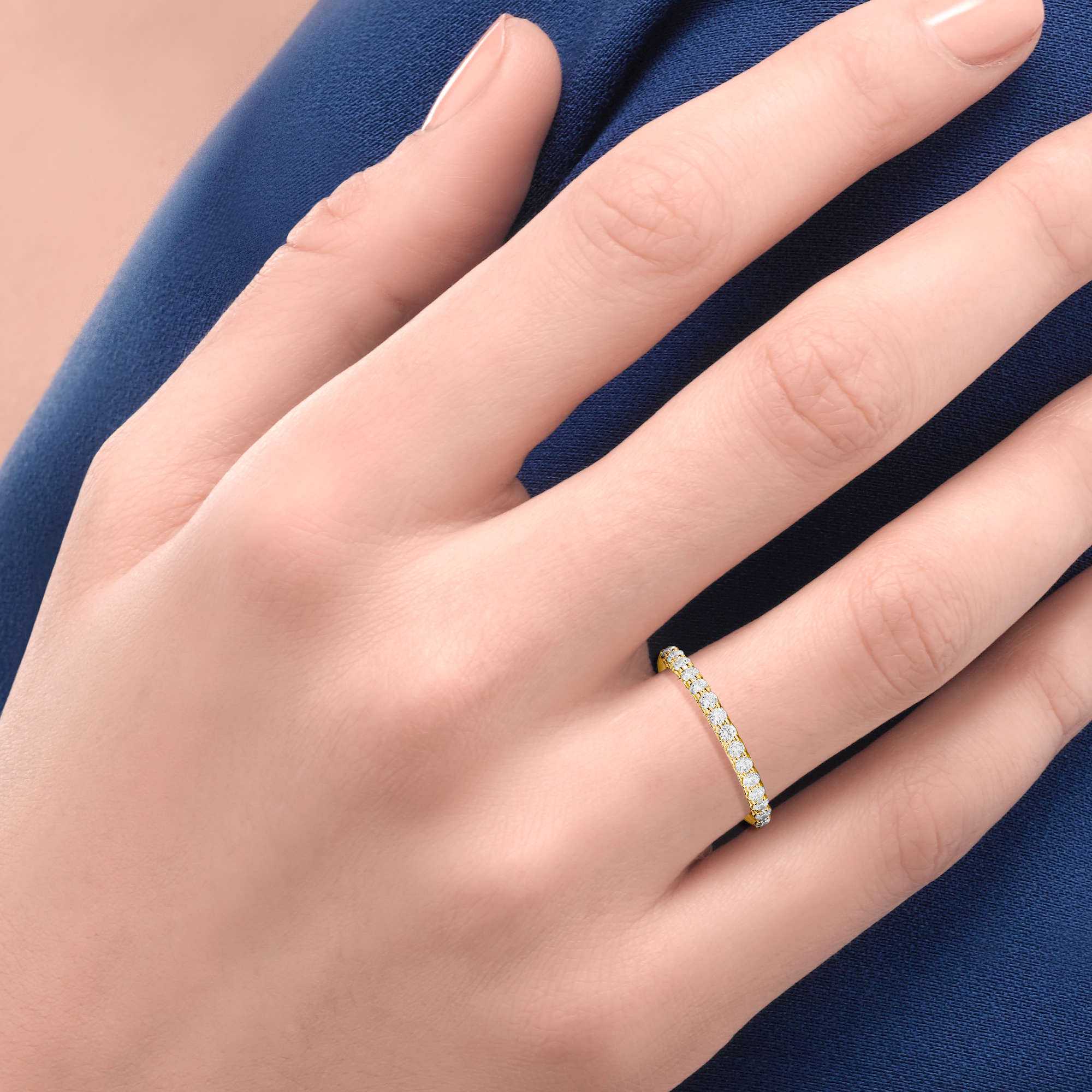 Recarlo Anniversary Ring - R01MZ973/G018 (G018) aus Gelbgold mit Diamant