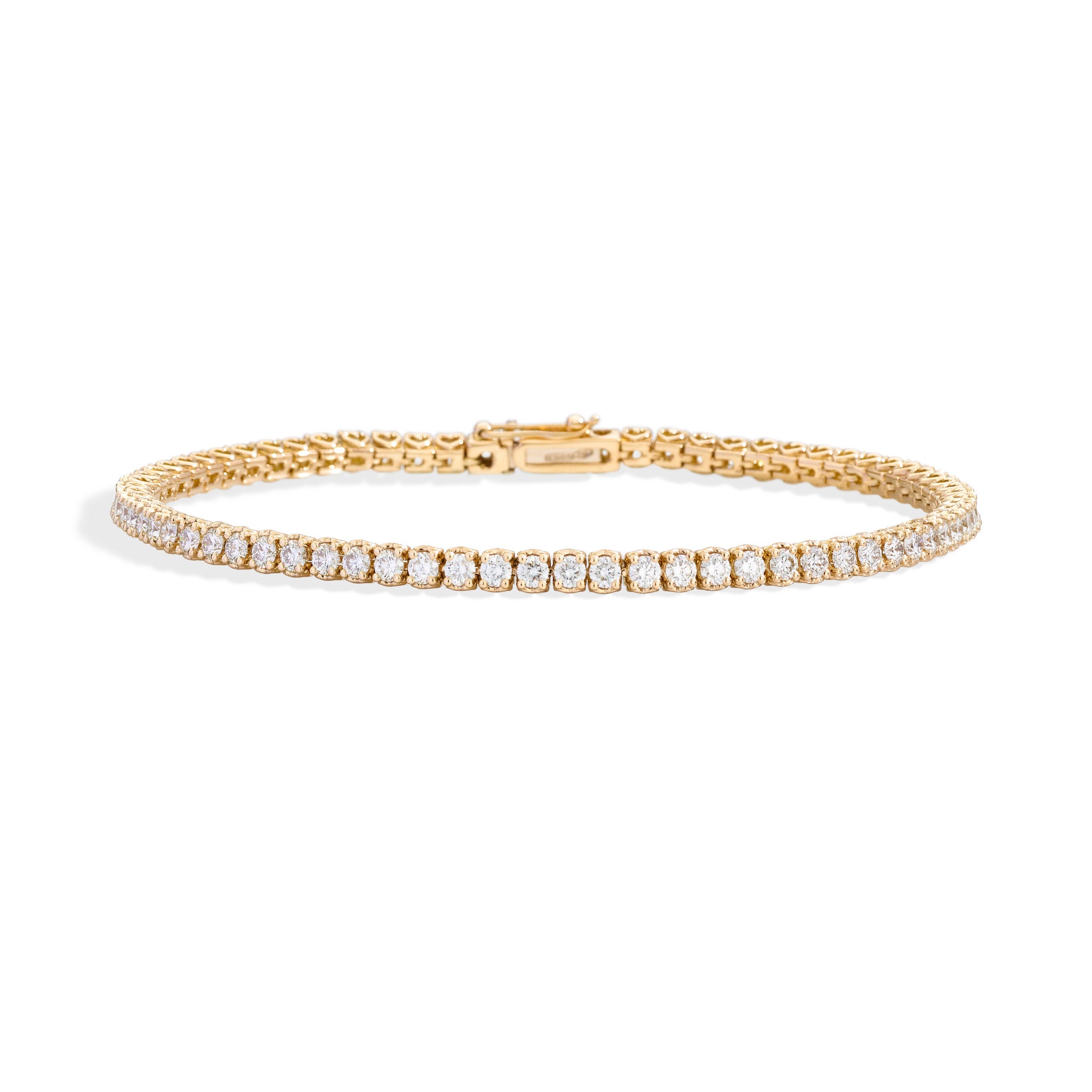 Recarlo Anniversary Tennis Armband - T01SE730/120 (120) aus Gelbgold mit Diamant