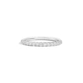 Recarlo Half-circle Wedding Ring - R01MZ973/018 (018) aus Weißgold mit Diamant
