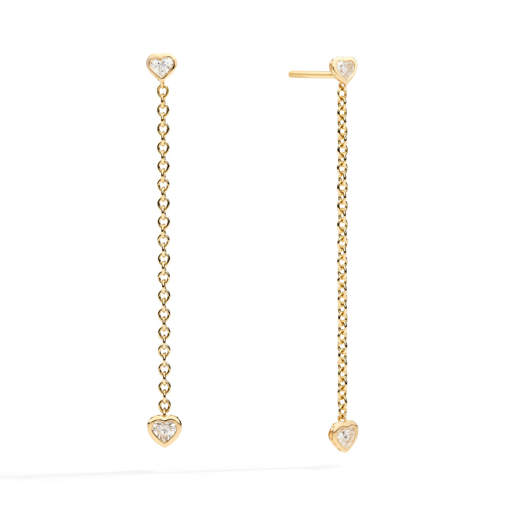 Recarlo Ohrhänger - E84PD004/028 (028) aus Gelbgold mit Diamant