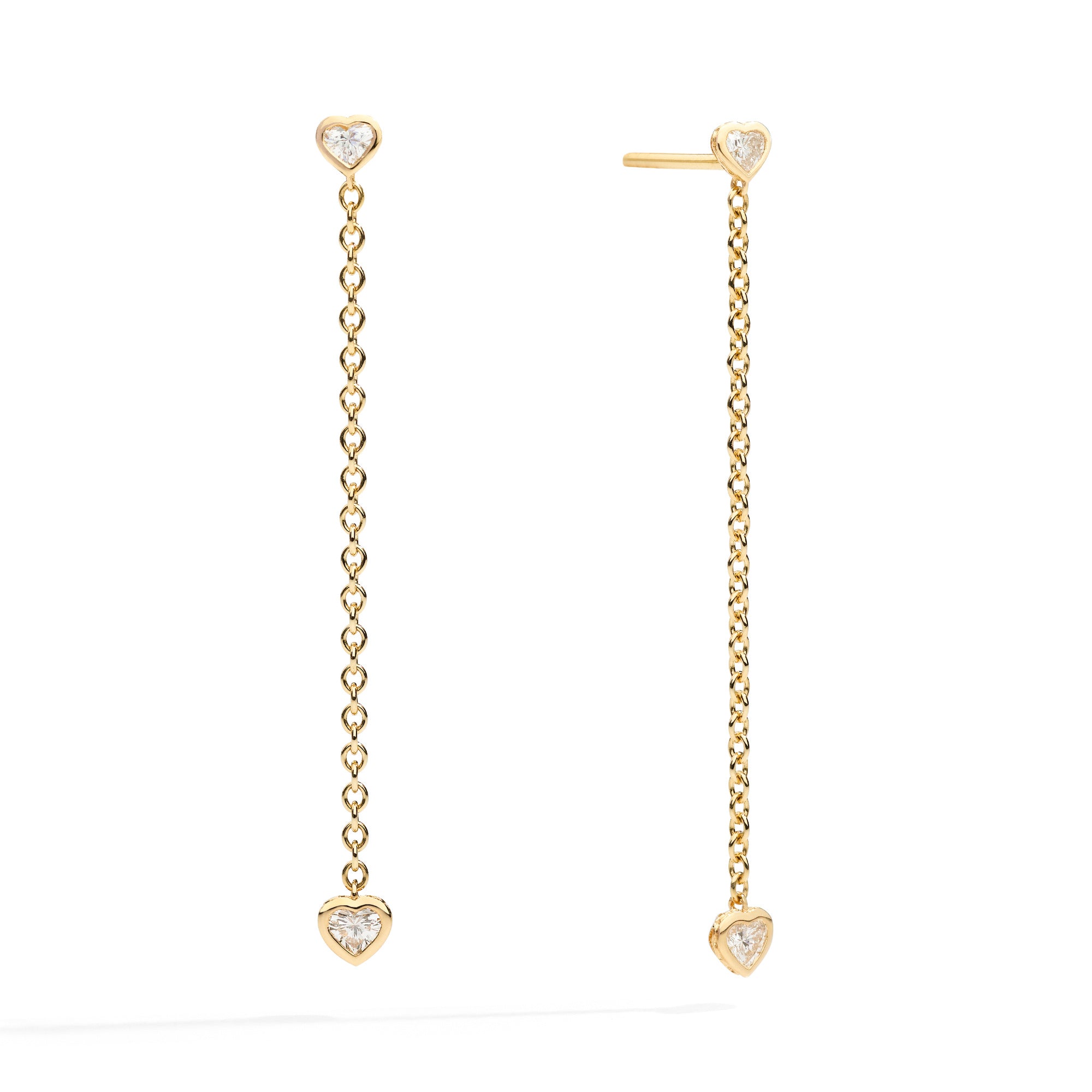 Recarlo Ohrhänger - E84PD004/028 (028) aus Gelbgold mit Diamant