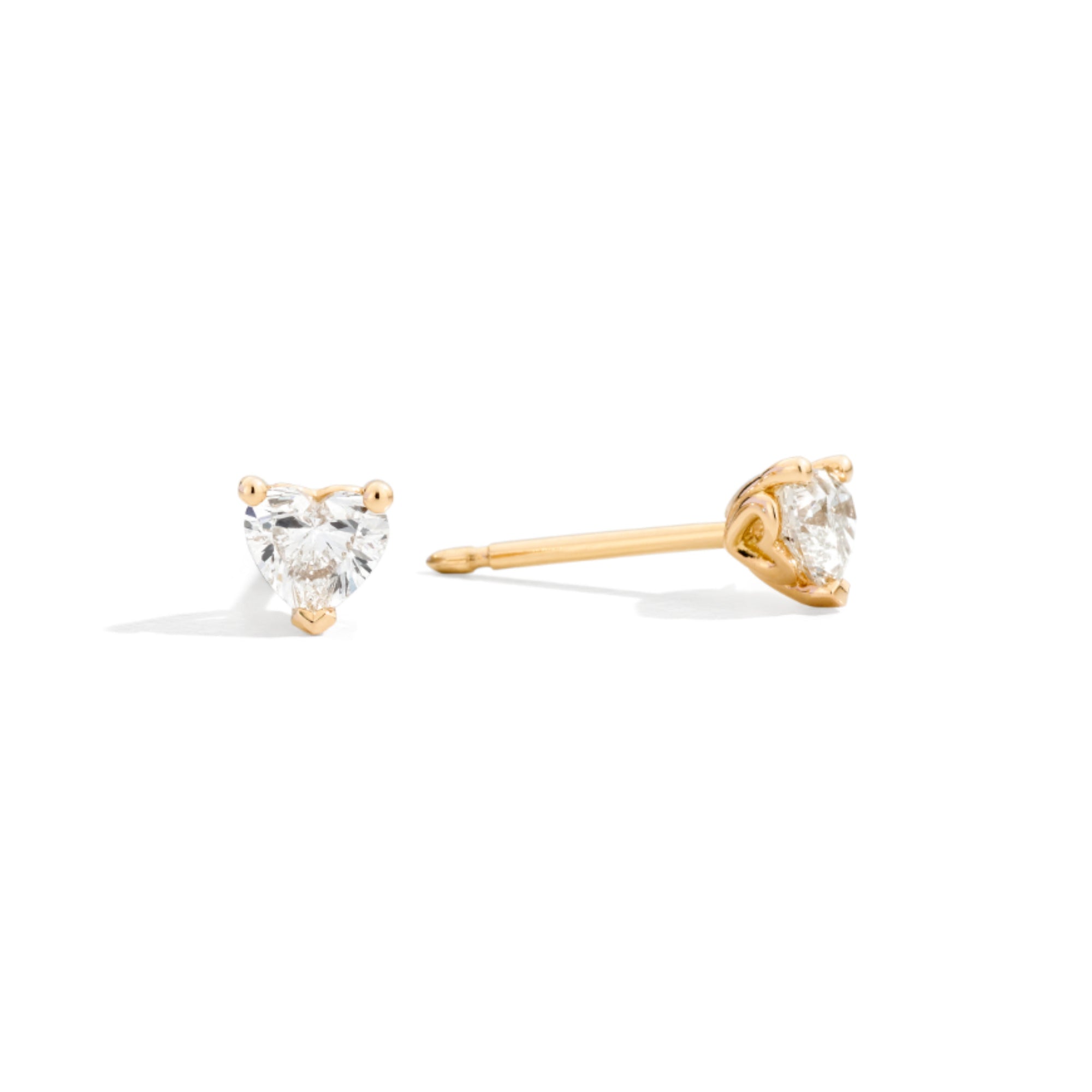 Recarlo Ohrstecker - E67PX001/G051 (G051) aus Gelbgold mit Diamant