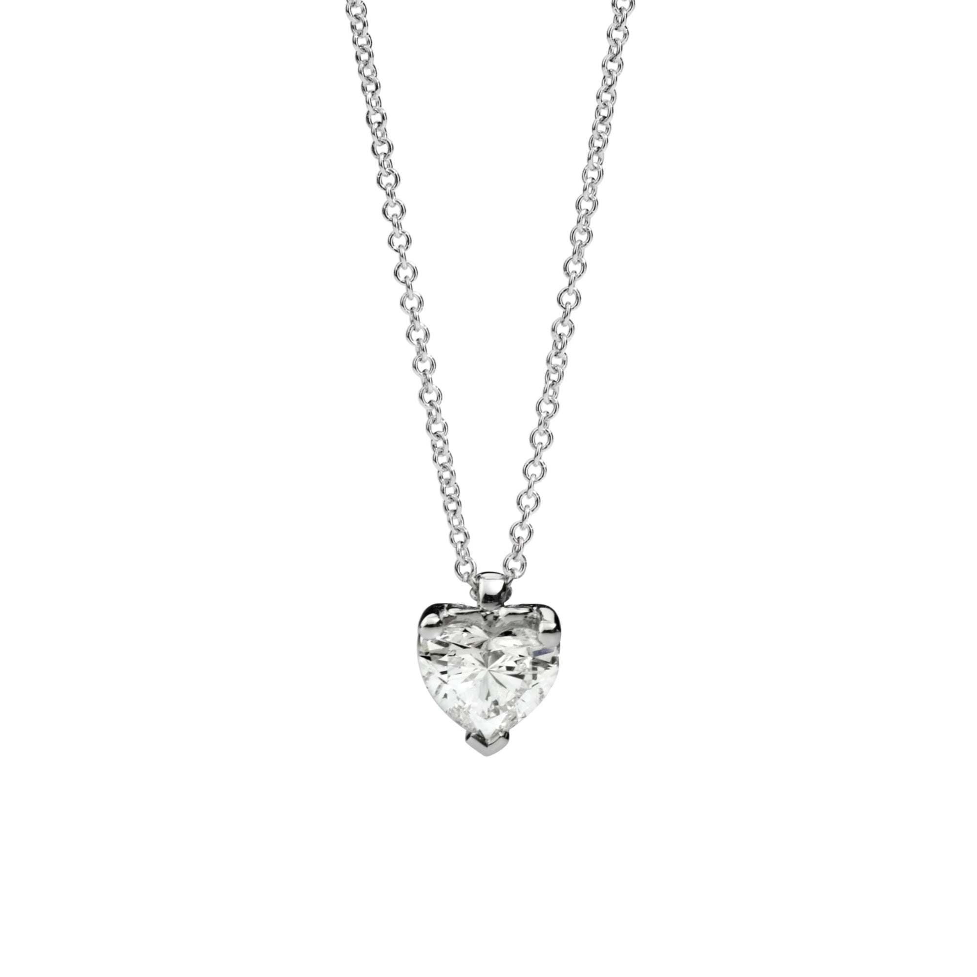 Recarlo Solitaire Collier - P67PX001/026 (026) aus Weißgold mit Diamant