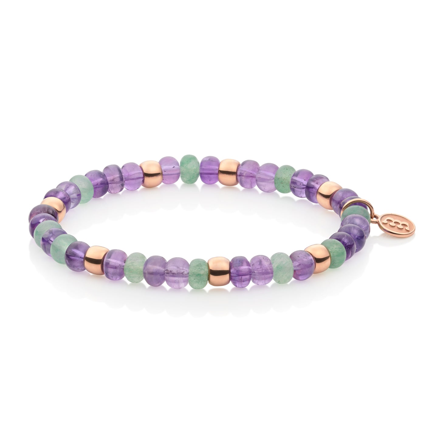 Reflex Armband, Roségold • Amethyst von Bron (8AR3985MIX35)