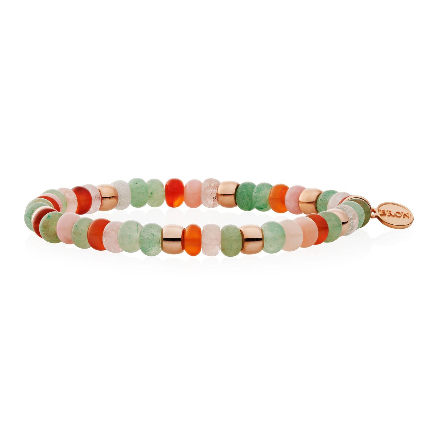 Reflex Armband, Roségold • Karneol • Opal von Bron (8AR3985MIX69)