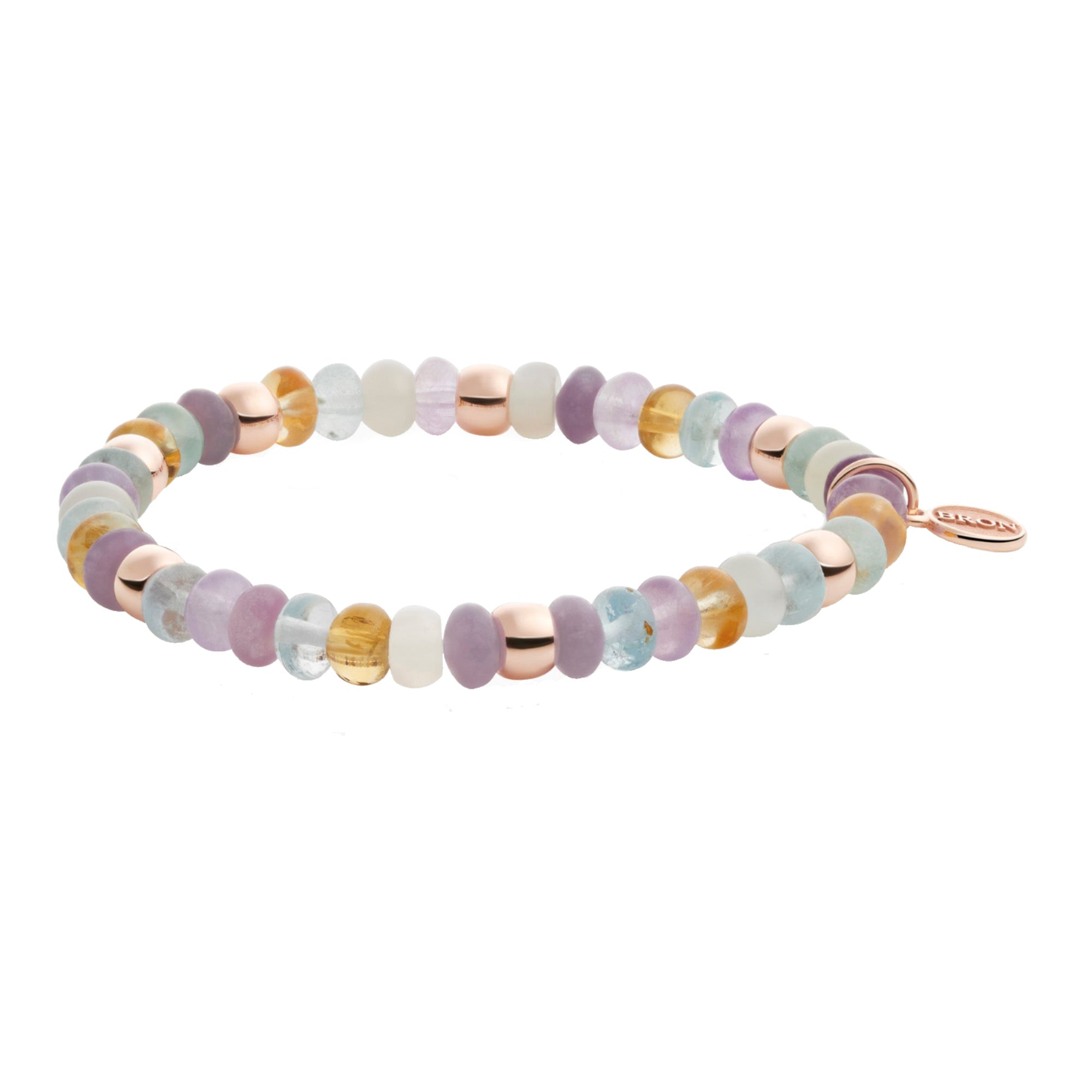 Reflex Armband, Roségold • Edelsteine von Bron (8AR3985MIX84)