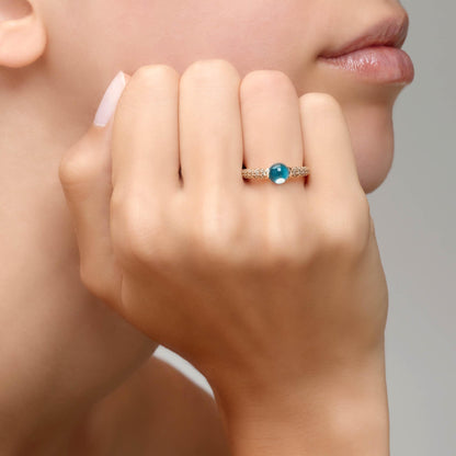 Ring M´ama non M´ama, Roségold • Diamant • Topas von Pomellato (PAB2130O7000DBRTL)
