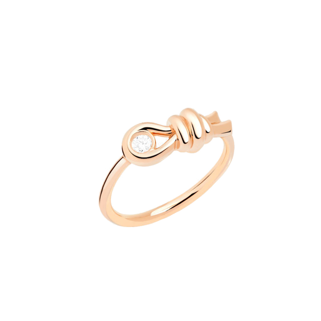 Ring Nodo, Roségold • Diamant von DoDo (DAC3010-KNOT0-DB09R)