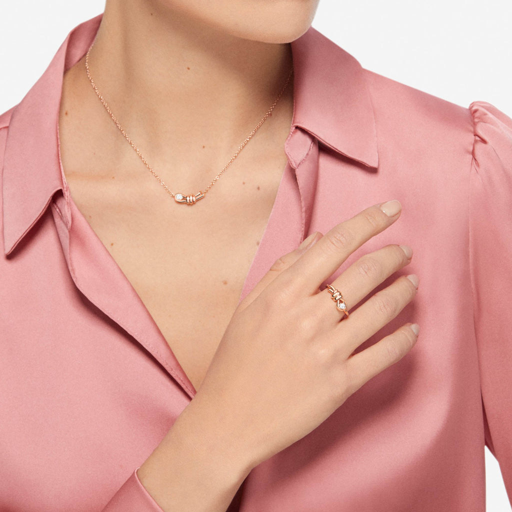 Ring Nodo, Roségold • Diamant von DoDo (DAC3010-KNOT0-DB09R)