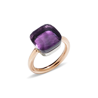 Ring Nudo, Bicolor-Gold • Amethyst von Pomellato (PAB2010O6000000OI)