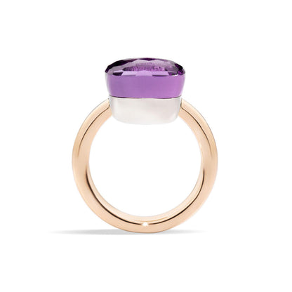 Ring Nudo, Bicolor-Gold • Amethyst von Pomellato (PAB2010O6000000OI)