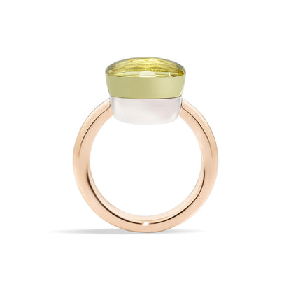 Ring Nudo, Bicolor-Gold • Zitronenquarz von Pomellato (PAB2010O6000000QL)