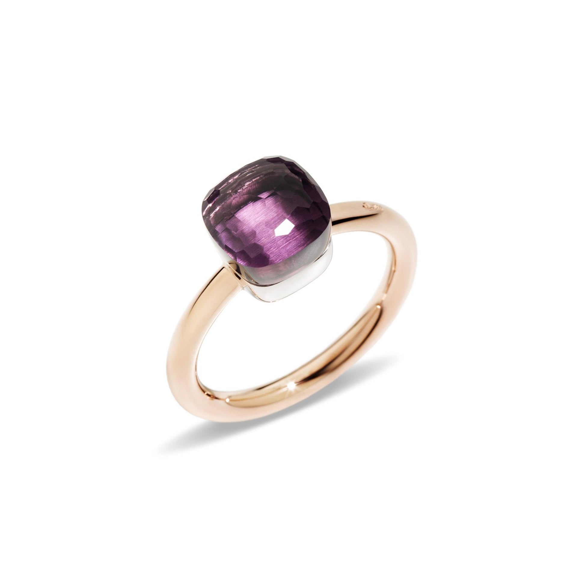 Ring Nudo, Bicolor-Gold • Amethyst von Pomellato (PAB4030O6000000OI)