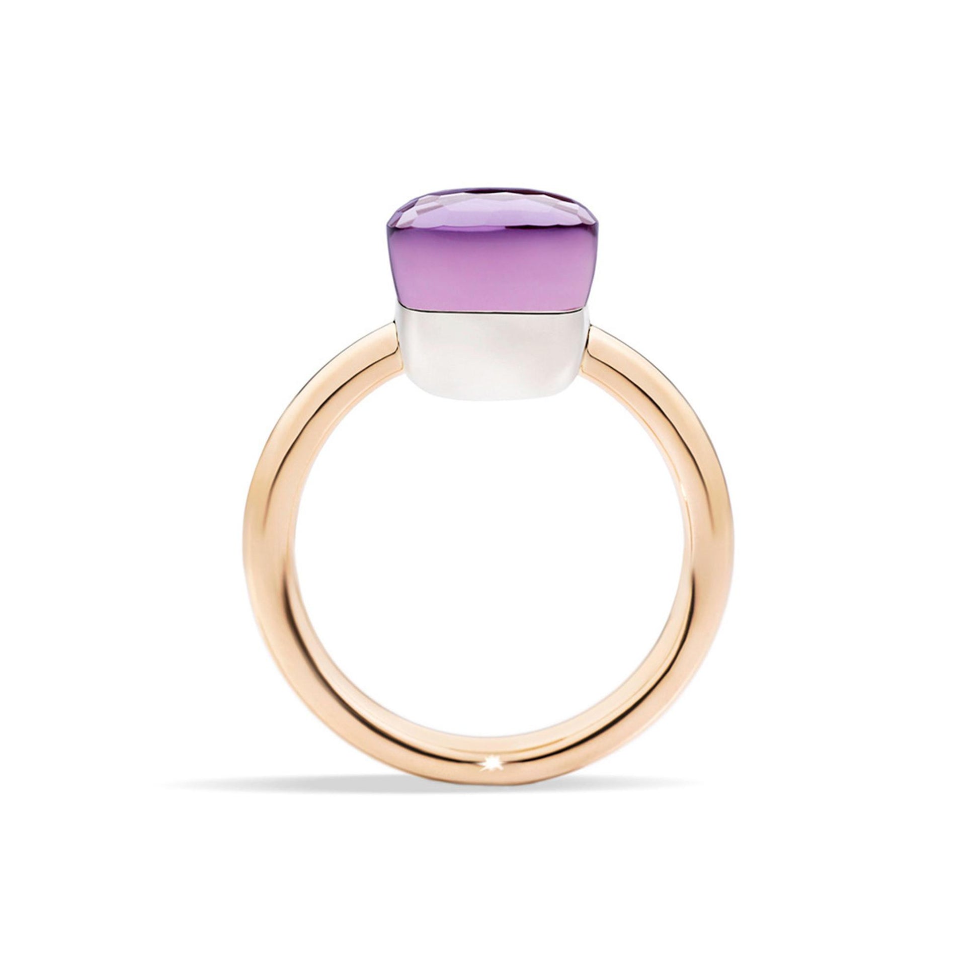 Ring Nudo, Bicolor-Gold • Amethyst von Pomellato (PAB4030O6000000OI)