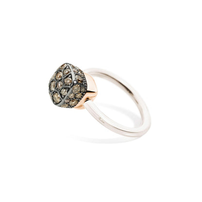 Ring Nudo, Bicolor-Gold • Diamant von Pomellato (PAB5010O6000DBR00)