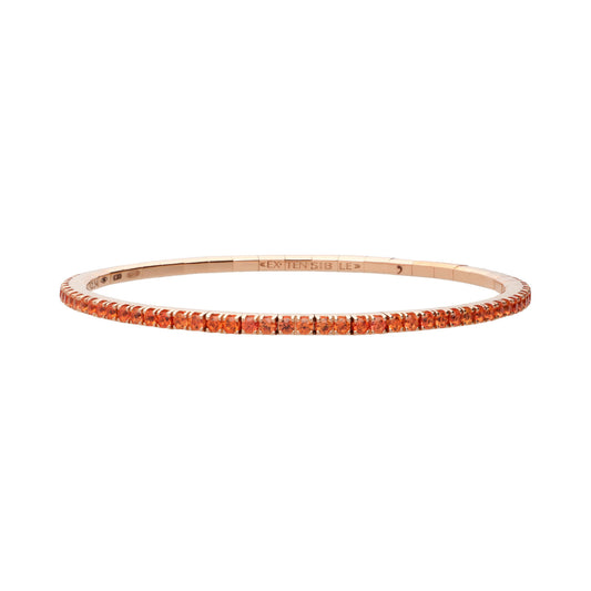Tennisarmband, Roségold • Saphir von Roberto Demeglio (BTE65ZO)