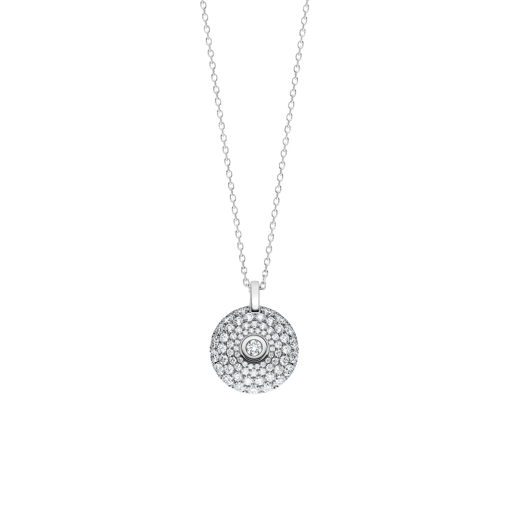 Schaffrath 360 – THREE SIXTY Collier - 214_MD003_150_WW (WW) aus Weißgold mit Diamant