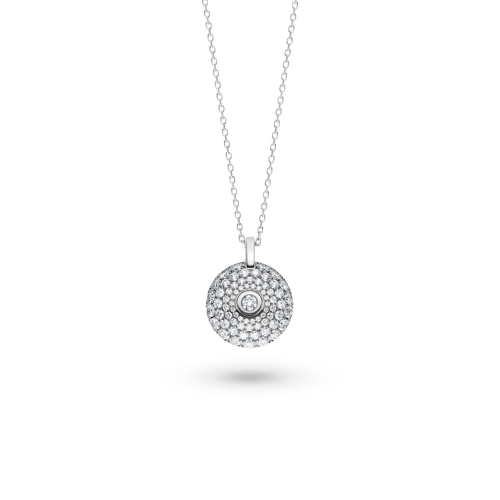 Schaffrath 360 – THREE SIXTY Collier - 214_MD003_150_WW (WW) aus Weißgold mit Diamant