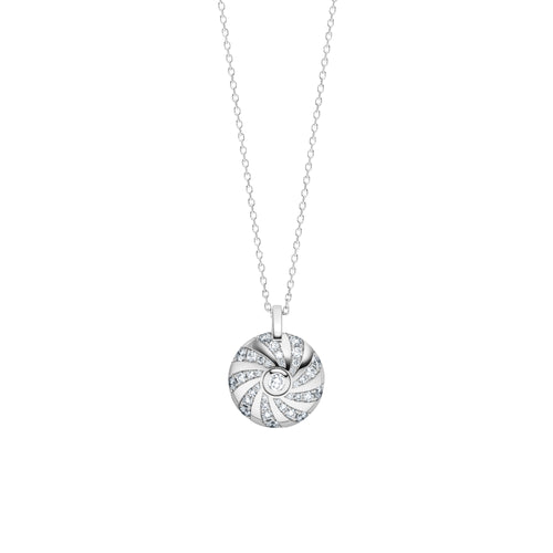 Schaffrath 360 – THREE SIXTY Collier - 214_MD004_080_WW (WW) aus Weißgold mit Diamant