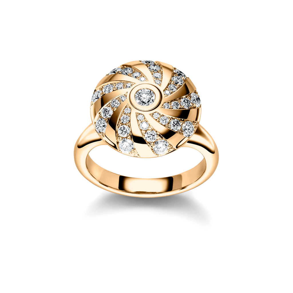 Schaffrath 360 – THREE SIXTY Diamantring - 118_MD002_080_GW (GW) aus Gelbgold mit Diamant