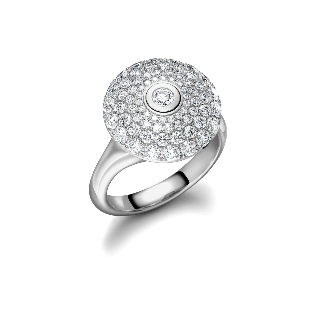 Schaffrath 360 – THREE SIXTY Diamantring - 218_MD001_150_WW (WW) aus Weißgold mit Diamant