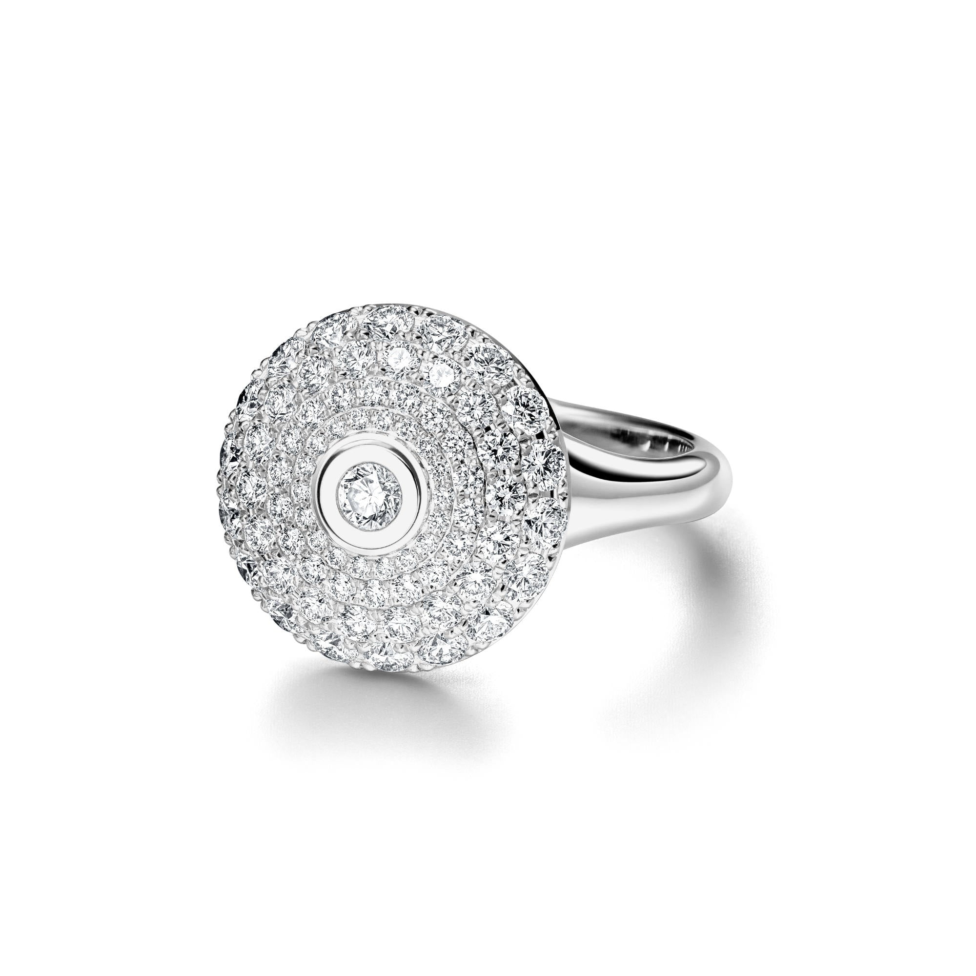 Schaffrath 360 – THREE SIXTY Diamantring - 218_MD001_150_WW (WW) aus Weißgold mit Diamant