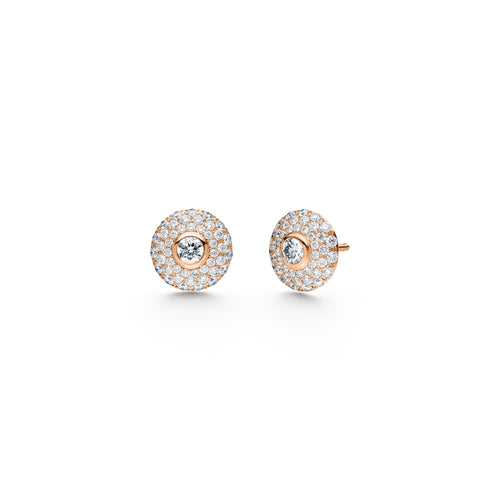 Schaffrath 360 – THREE SIXTY Ohrstecker - 757_M0006_080_RW (RW) aus Roségold mit Diamant