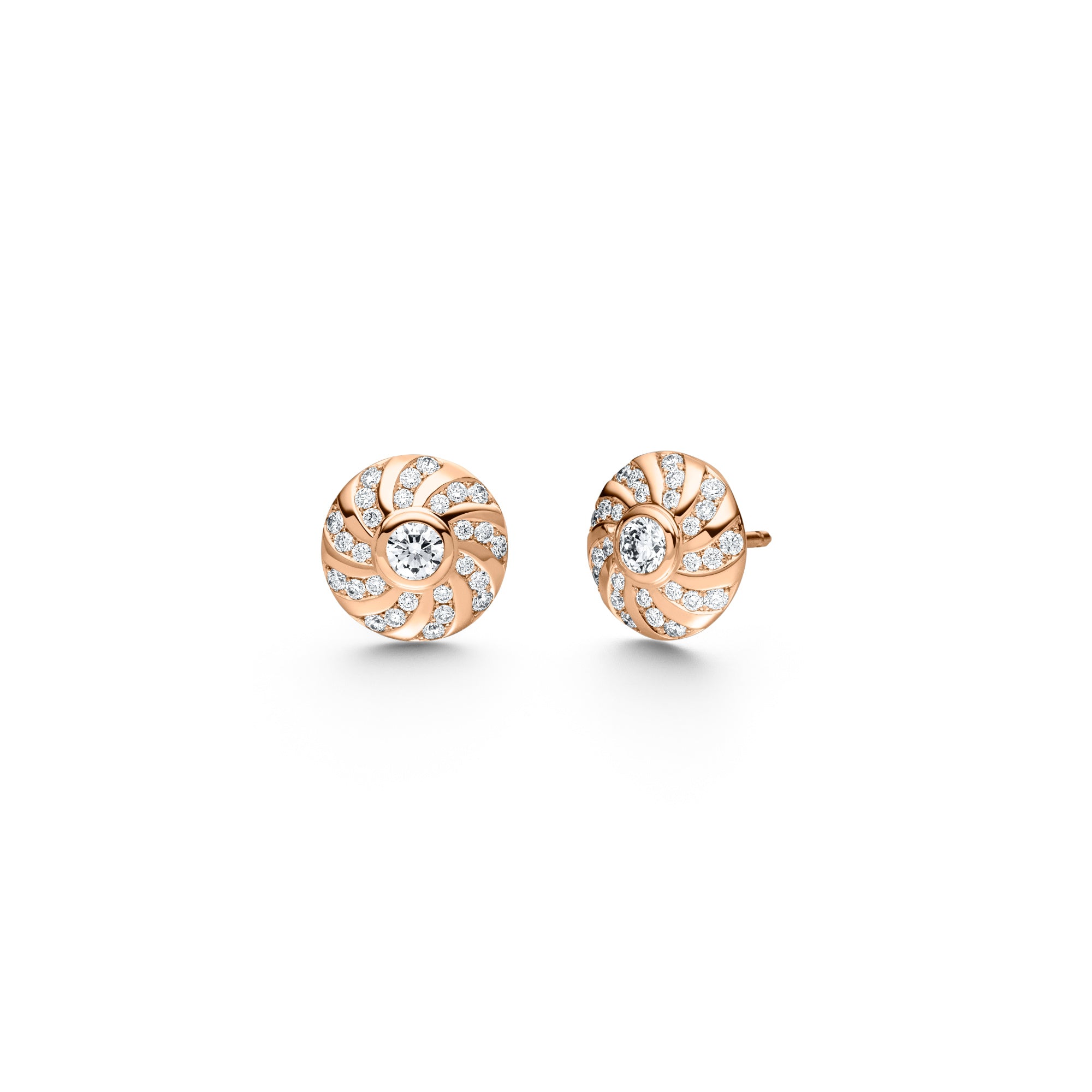 Schaffrath 360 – THREE SIXTY Ohrstecker - 757_M0007_050_RW (RW) aus Roségold mit Diamant