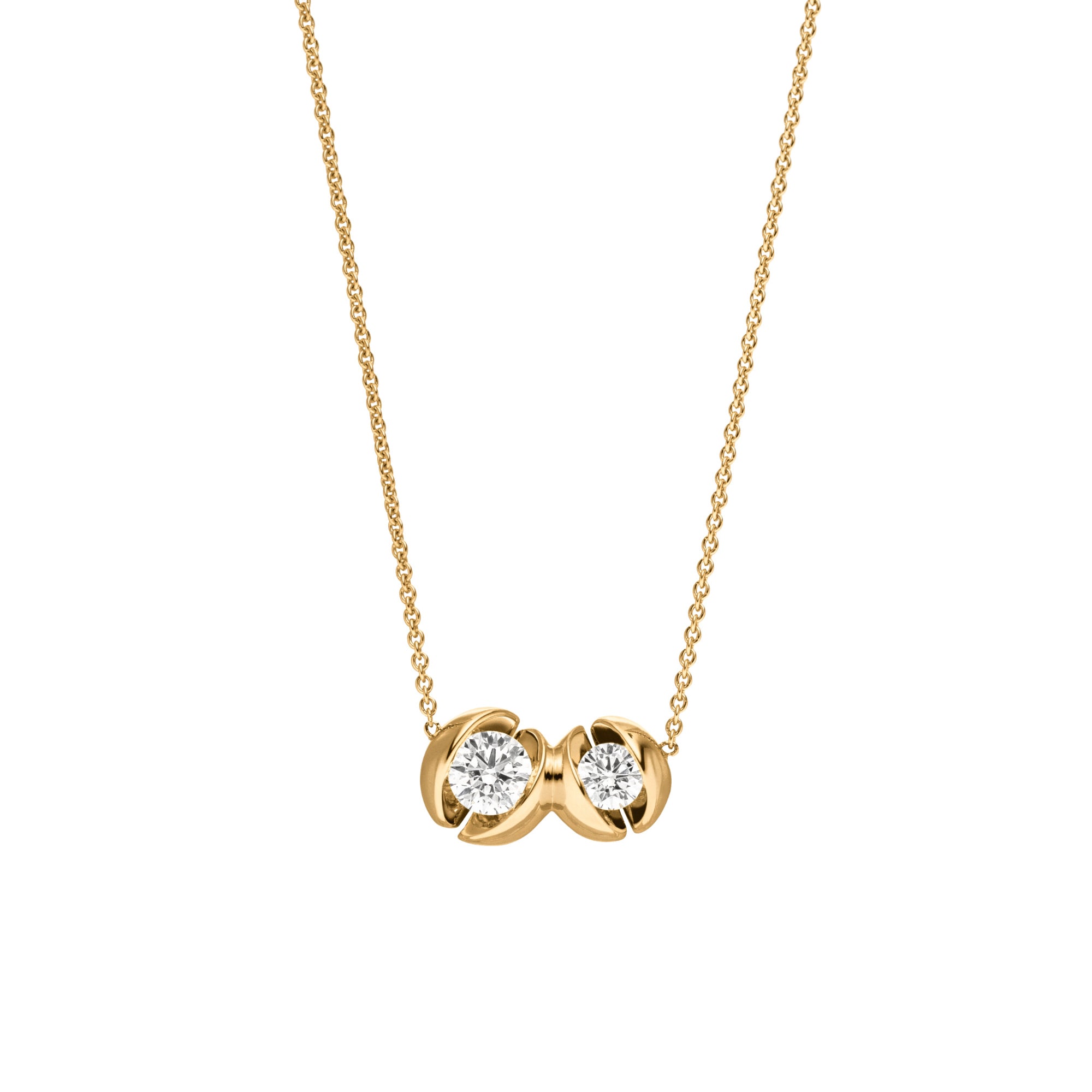 Schaffrath CALLA Collier - 114_CABO2_45_GW (GW) aus Gelbgold mit Diamant