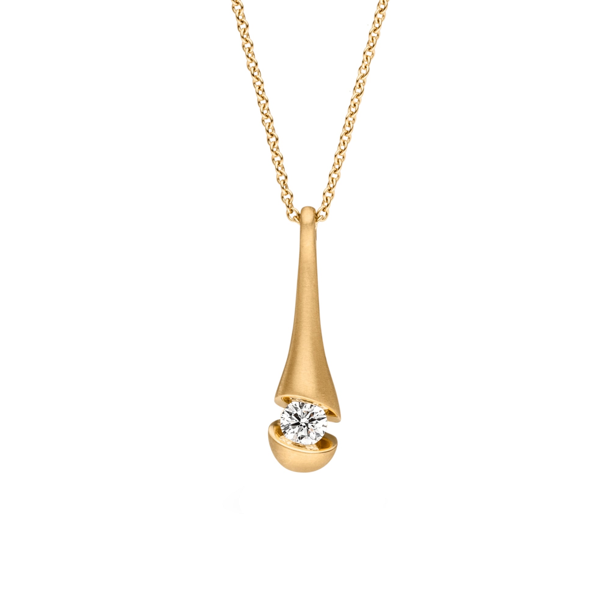 Schaffrath CALLA Collier - 114_CALD3_18_GW (GW) aus Gelbgold mit Diamant