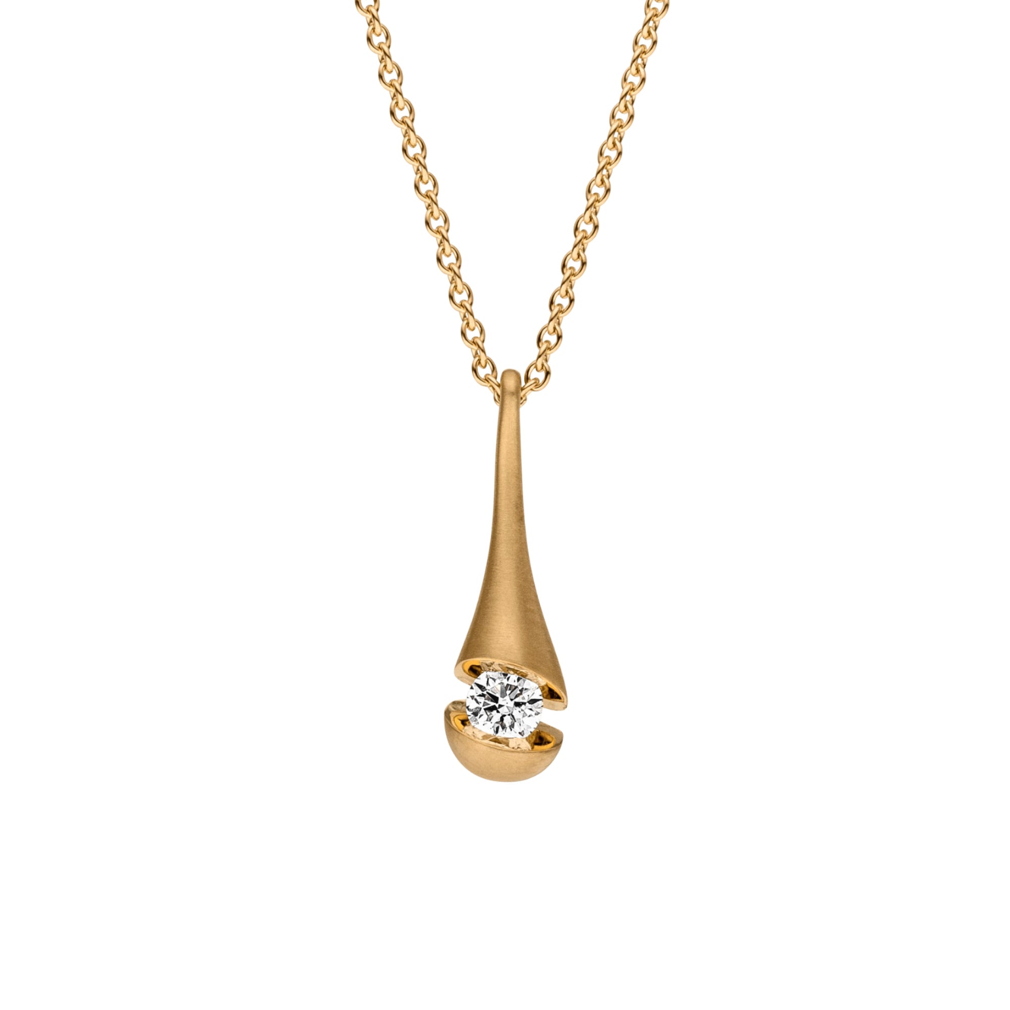 Schaffrath CALLA Collier - 114_CALD3_24_GW (GW) aus Gelbgold mit Diamant