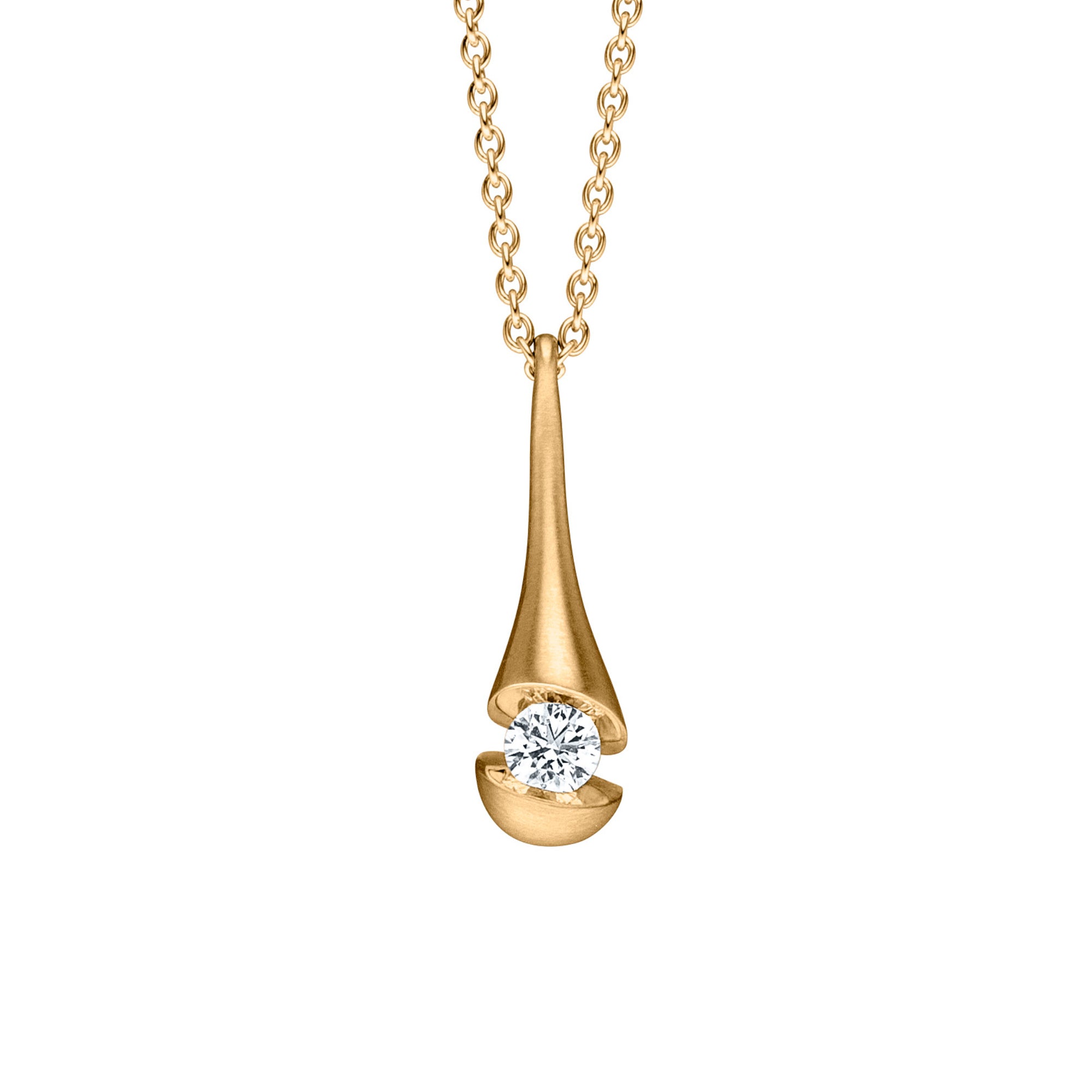 Schaffrath CALLA Collier - 114_CALD3_30_GW (GW) aus Gelbgold mit Diamant