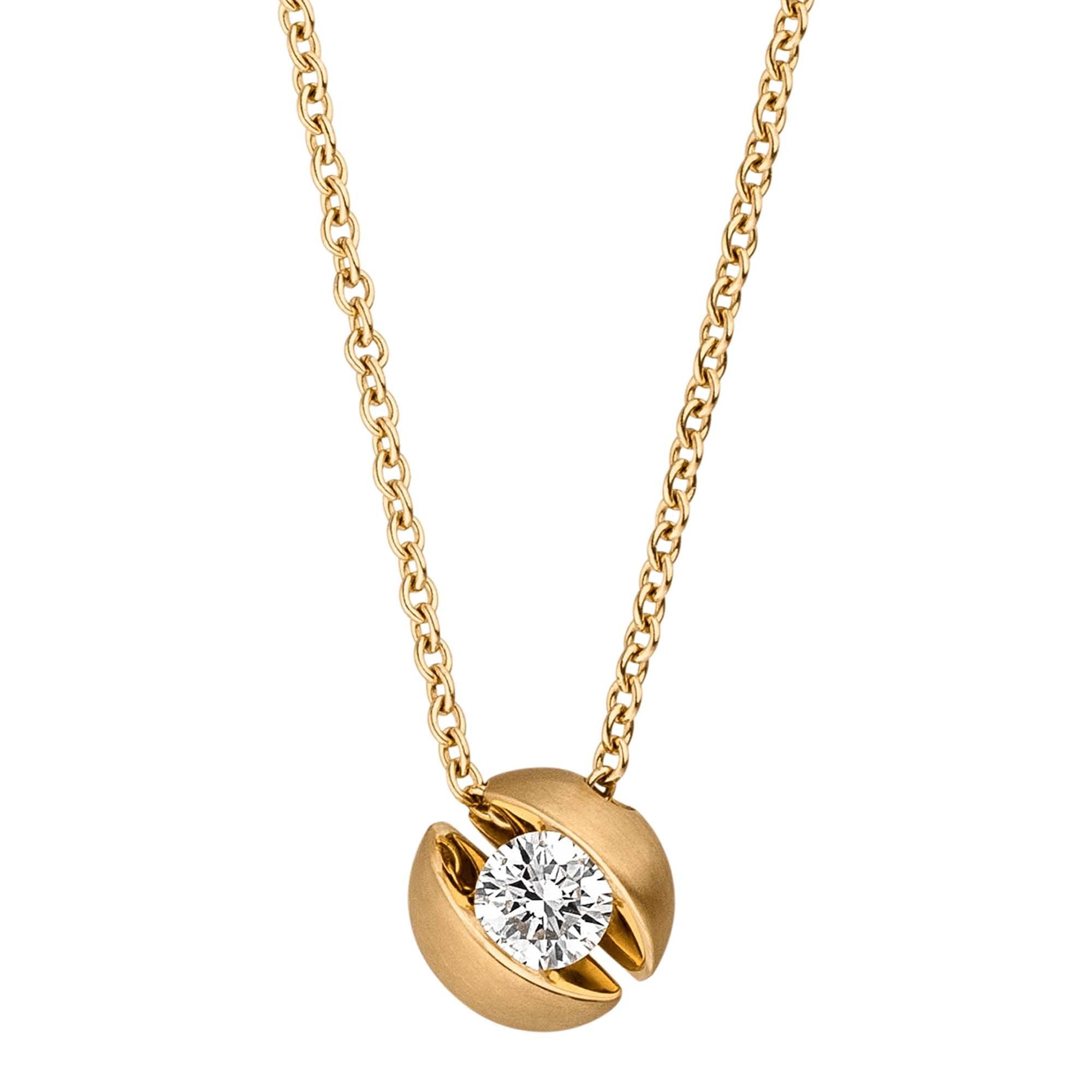 Schaffrath CALLA Collier - 114_CALL2_10_GW (GW) aus Gelbgold mit Diamant