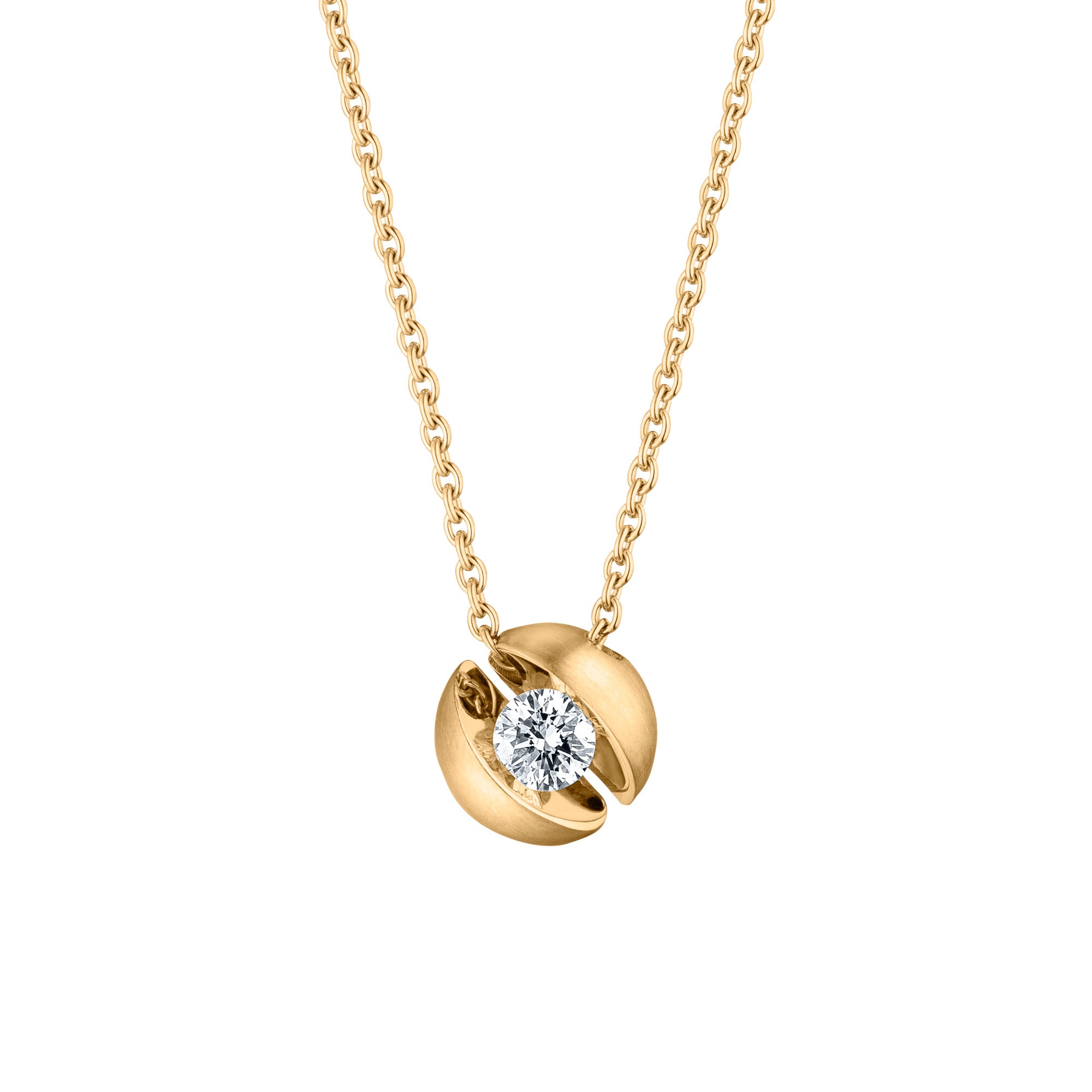 Schaffrath CALLA Collier - 114_CALL2_30_GW (GW) aus Gelbgold mit Diamant