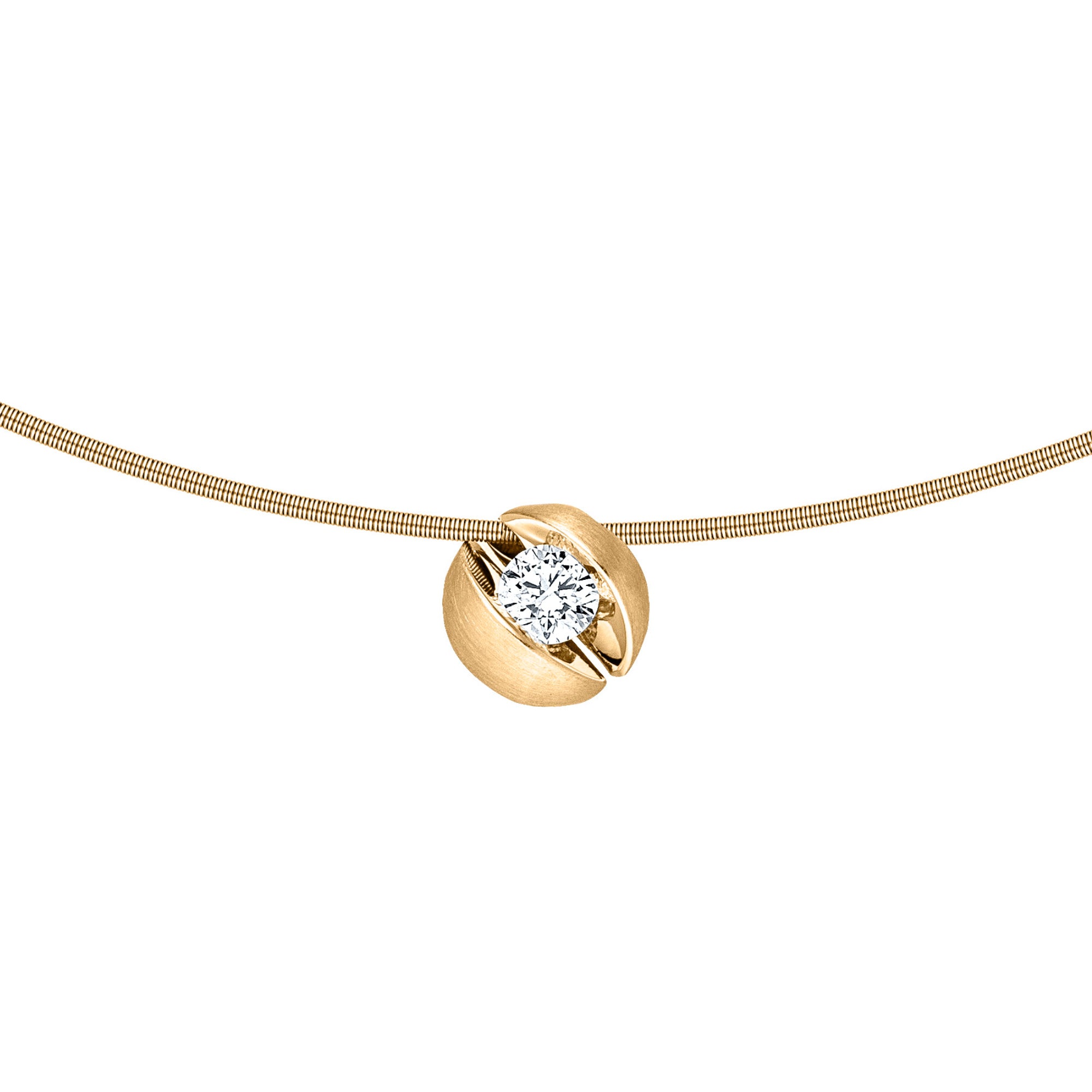 Schaffrath CALLA Collier - 114_CALN2_25_GW (GW) aus Gelbgold mit Diamant