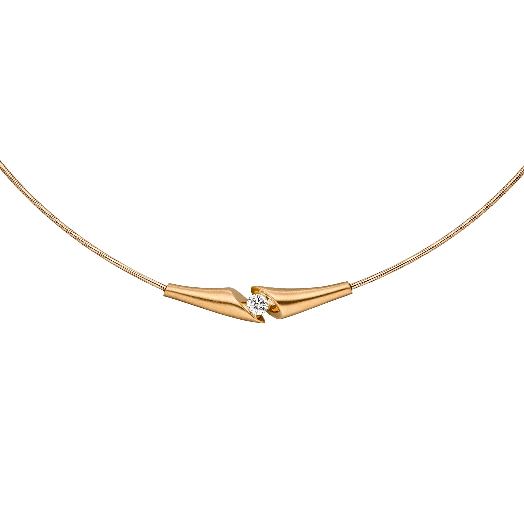 Schaffrath CALLA Collier - 114_CALBA_18_GW (GW) aus Gelbgold mit Diamant