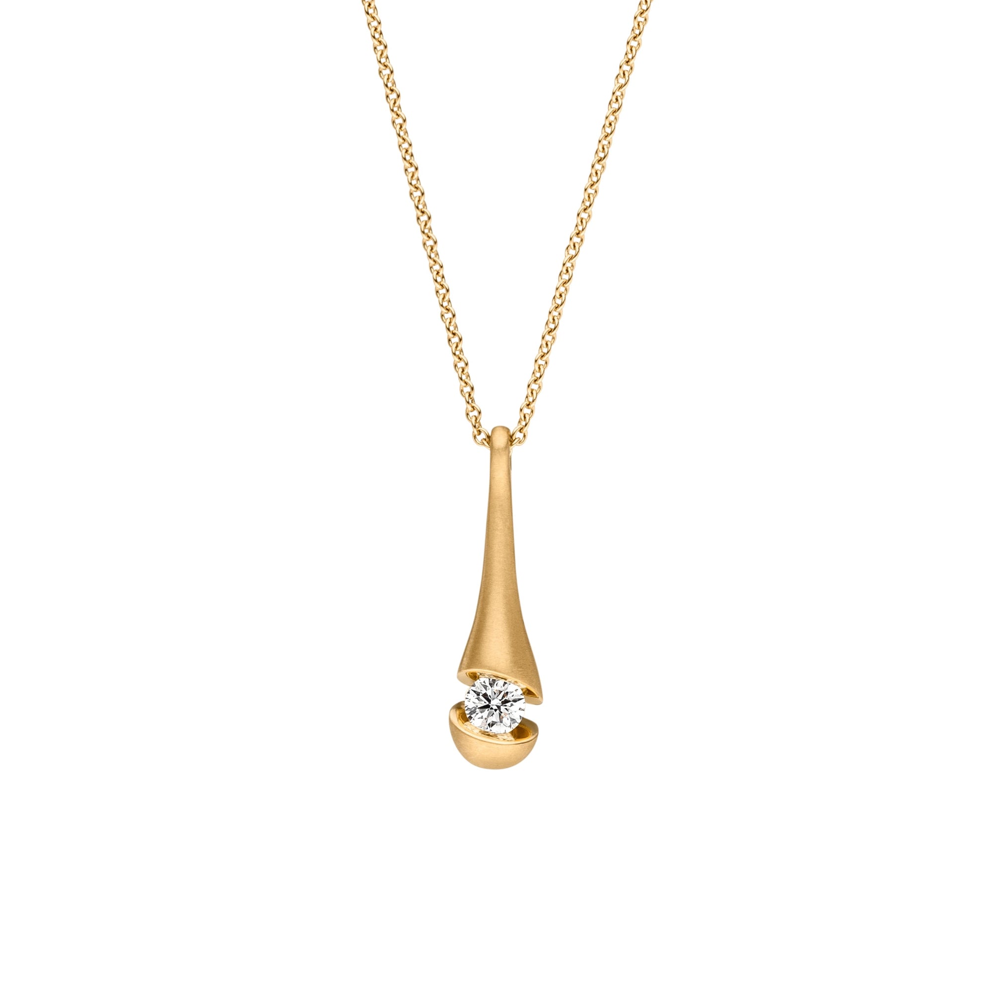 Schaffrath CALLA Collier - 114_CALD3_10_GW (GW) aus Gelbgold mit Diamant