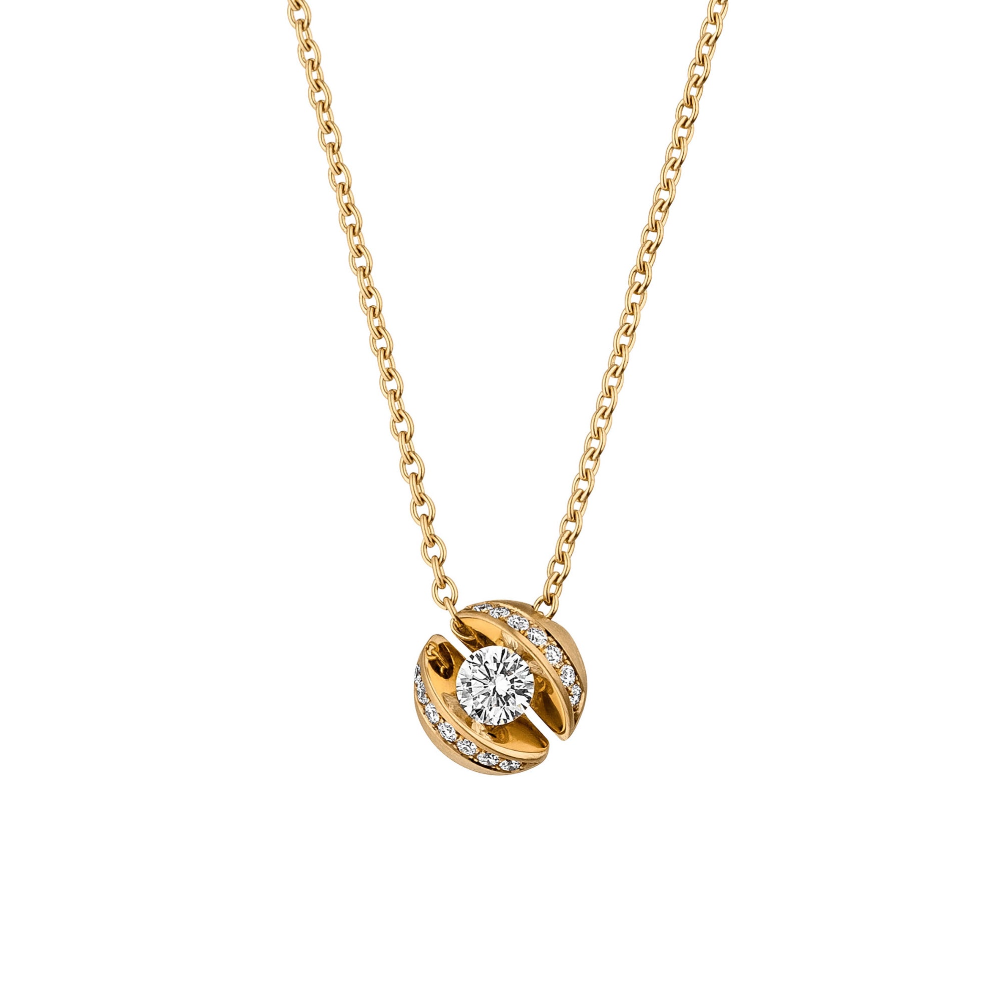 Schaffrath CALLA Collier - 114_CALLX_18_GW (GW) aus Gelbgold mit Diamant