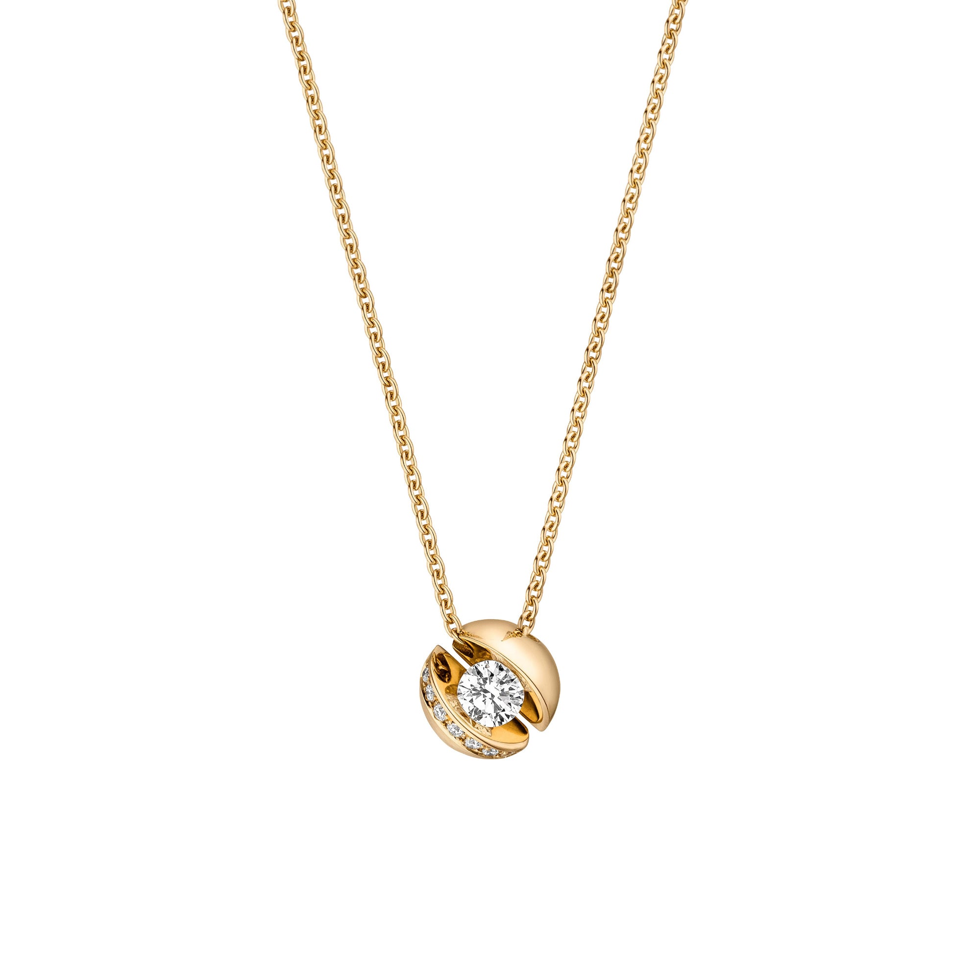 Schaffrath CALLA Collier - 114_CALLY_10_GW (GW) aus Gelbgold mit Diamant