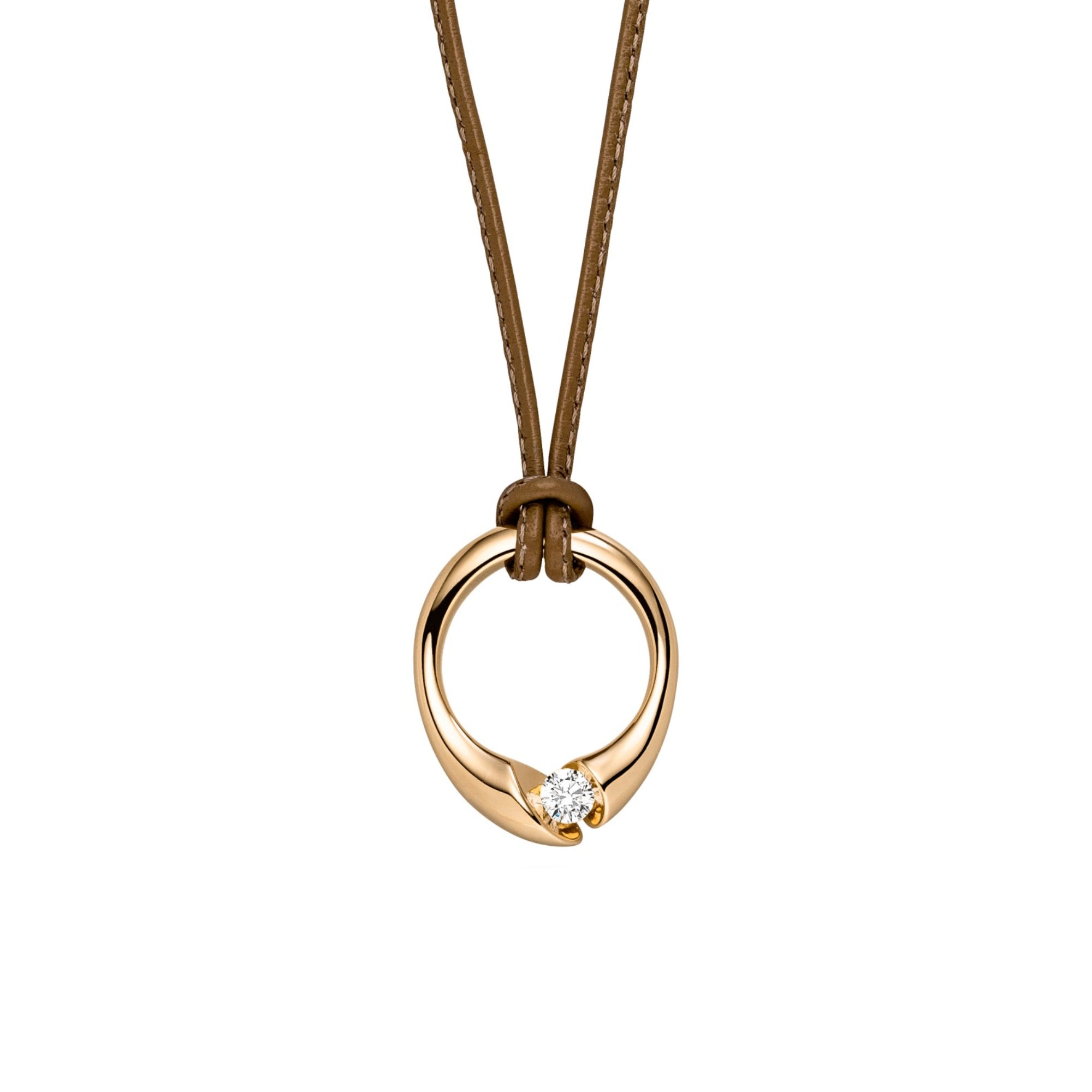 Schaffrath CALLA Collier - 114_CALO1_L3_30_GW (GW) aus Gelbgold mit Diamant