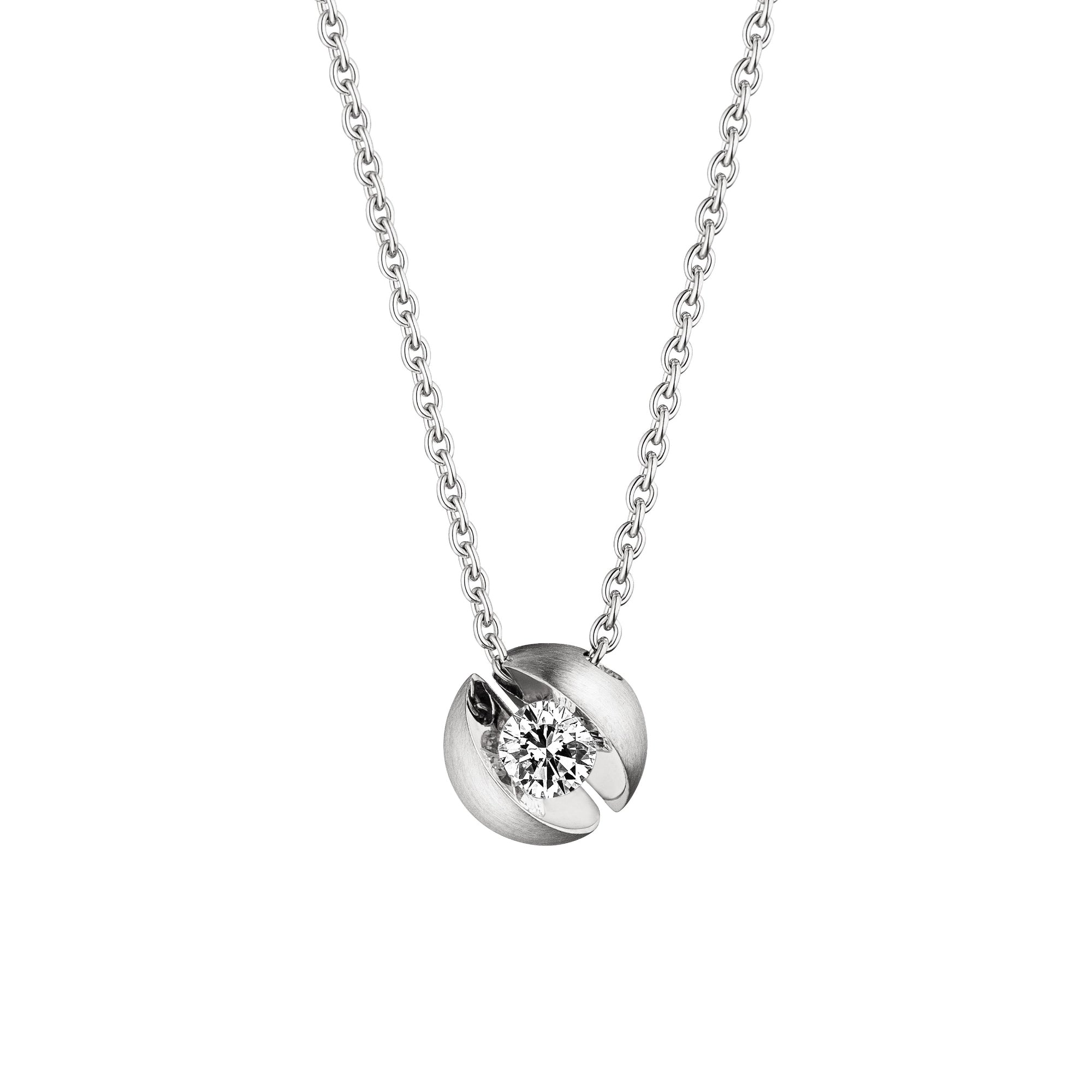 Schaffrath CALLA Collier - 214_CALL2_25_WW (WW) aus Weißgold mit Diamant