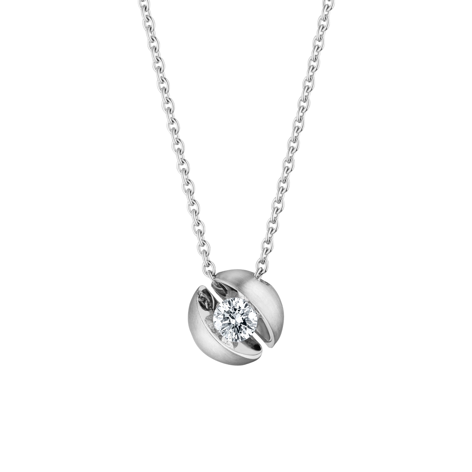 Schaffrath CALLA Collier - 214_CALL2_30_WW (WW) aus Weißgold mit Diamant