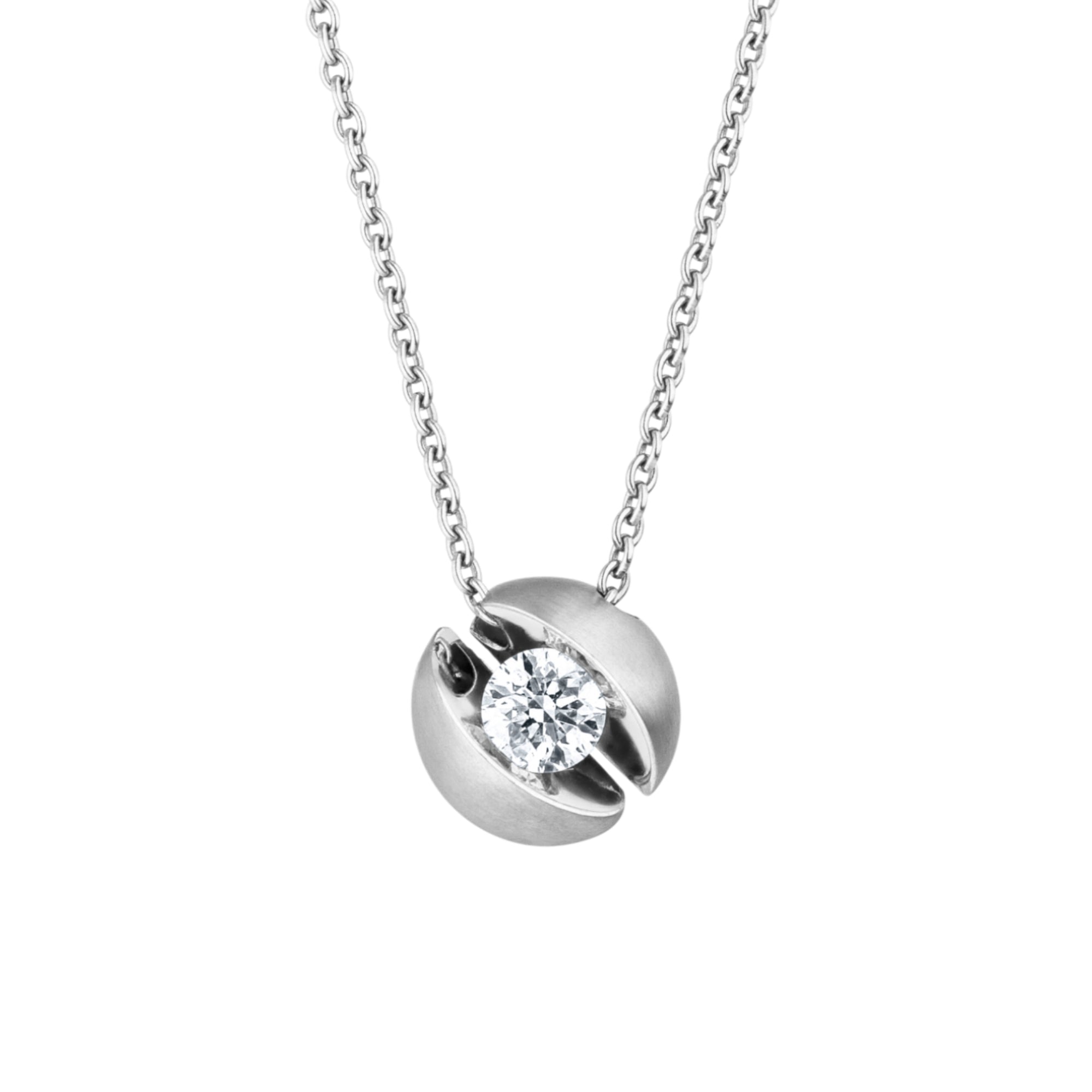 Schaffrath CALLA Collier - 214_CALL2_40_WW (WW) aus Weißgold mit Diamant