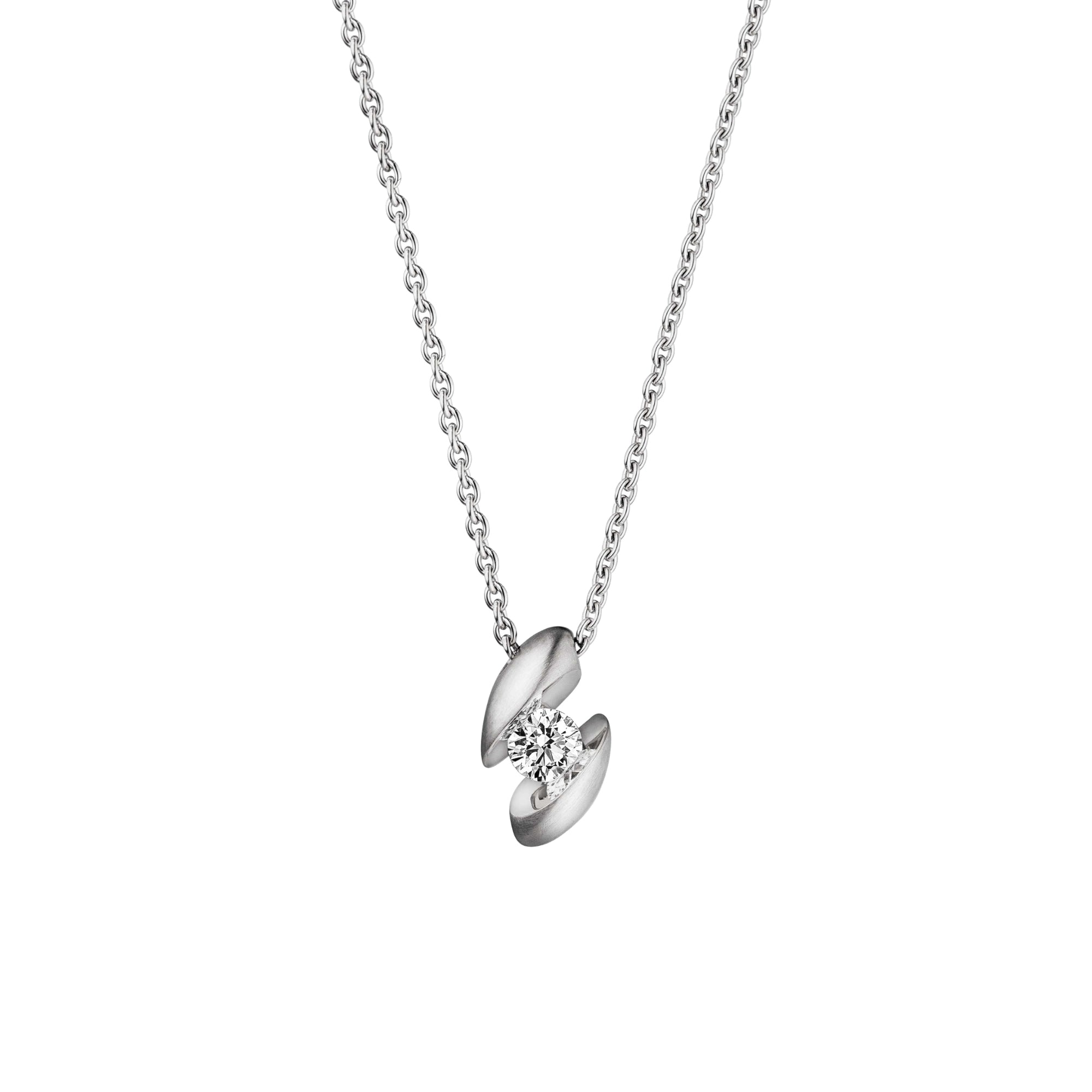Schaffrath CALLA Collier - 214_CALLA_18_WW (WW) aus Weißgold mit Diamant