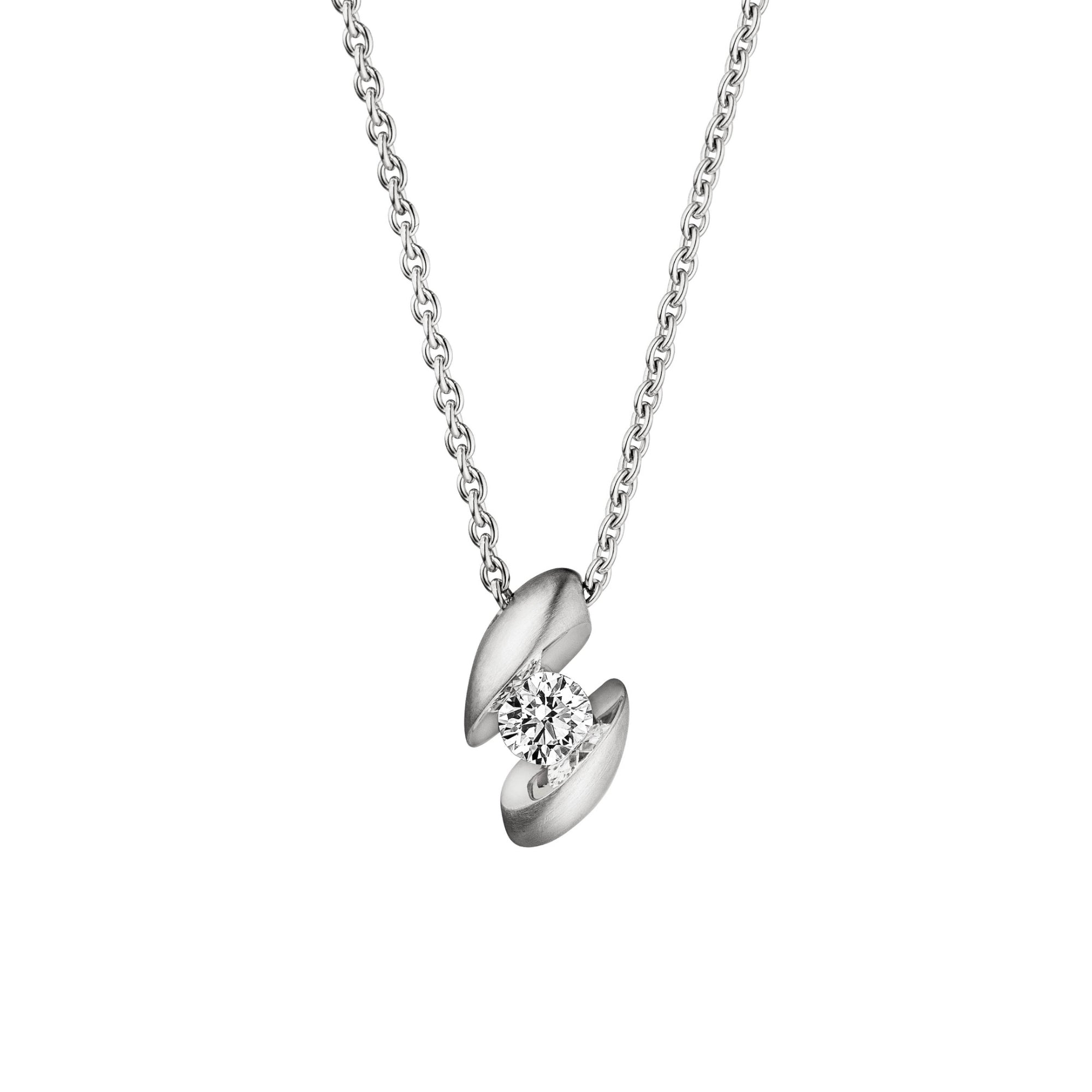 Schaffrath CALLA Collier - 214_CALLA_25_WW (WW) aus Weißgold mit Diamant